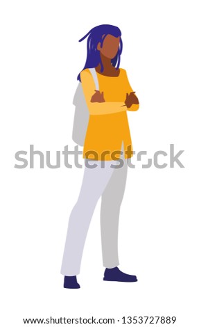 young black boy student modeling