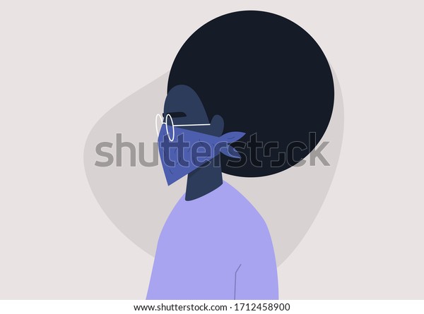 Young Black Female Character Wearing Bandana Stock Vector (Royalty Free ...