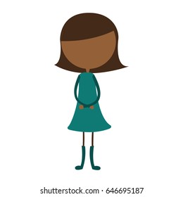 young black girl avatar character