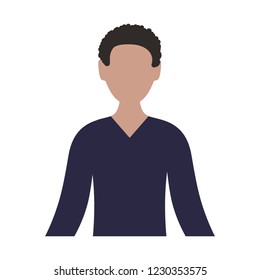 young black man avatar character