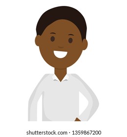 young black man avatar character
