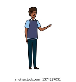 young black man avatar character