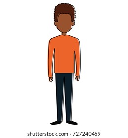young black man avatar character