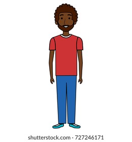 young black man avatar character