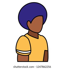 young black man modeling character