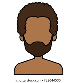young black man shirtless avatar character