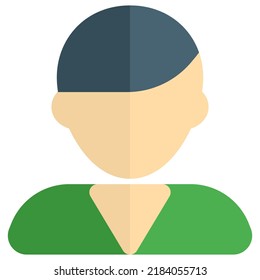 Young boy avatar with regulation cut hairstyle