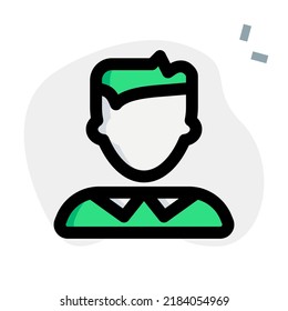 Young boy avatar with side fringe