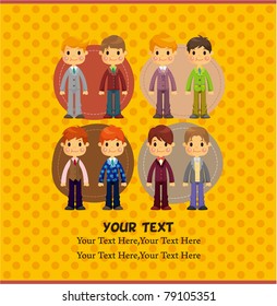 young boy card