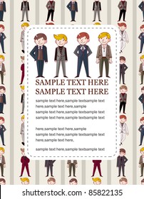young boy card