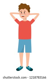 Young boy cartoon
