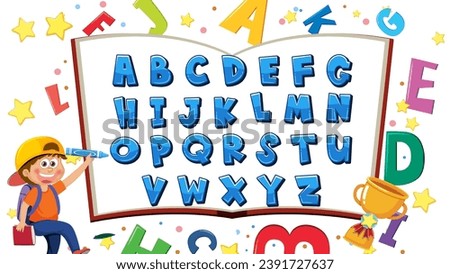 A young boy is engaged in writing on an A to Z alphabet learning sheet