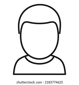 Young boy icon outline vector. Stage man. Cute generation