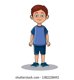 Young Boy Illustration Wearing Sports Clothes Stock Vector (Royalty ...