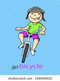 a young boy riding a bicycle at his leisure