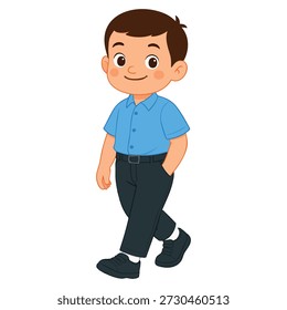 Junge in Schuluniform