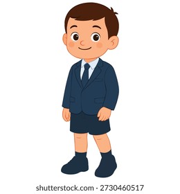 Muchacho joven en uniforme escolar