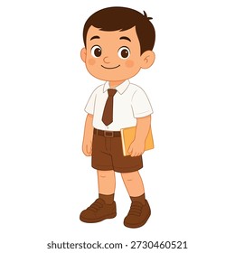 Muchacho joven en uniforme escolar