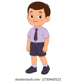 Muchacho joven en uniforme escolar