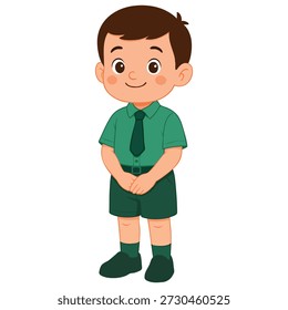 Muchacho joven en uniforme escolar