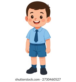 Muchacho joven en uniforme escolar
