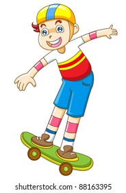 the young boy in skateboarding