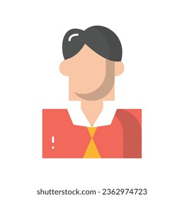 Young boy vector icon which can easily modify or edit

