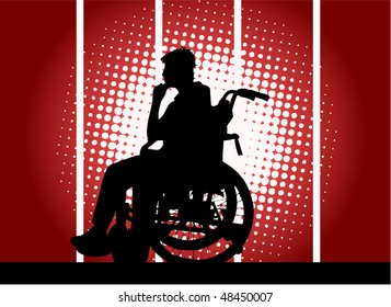 young boy in a wheelchair