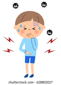 Young boy,Abdominal pain