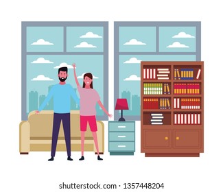 Young boyfriend and girlfriend