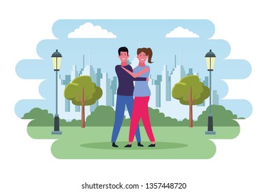 Young boyfriend and girlfriend