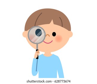 虫眼鏡 覗く のイラスト素材 画像 ベクター画像 Shutterstock