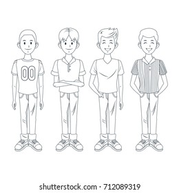 Young boys cartoon