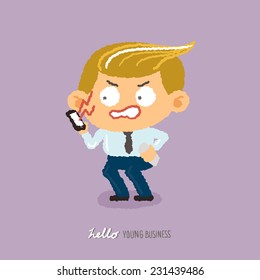 young business character design 4 - freehand drawing vector Illustration