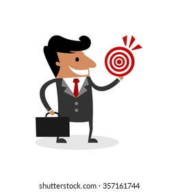 Young Business Man with an Aim