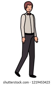 young business man avatar character