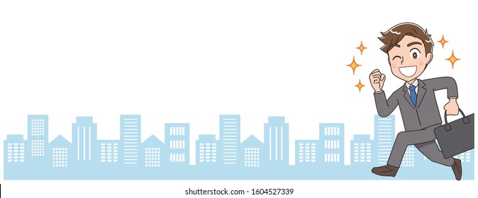 Young business man.With copy space.