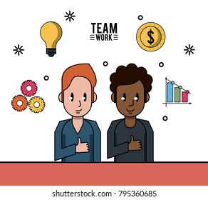 Young business teamwork