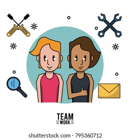 Young business teamwork