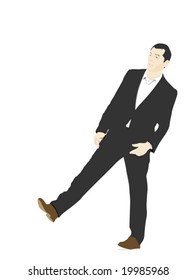 young businessman amazed