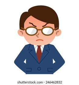 Young businessman angry