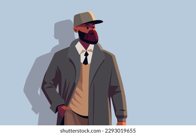 young businessman in formal wear african american business man portrait hoizontal