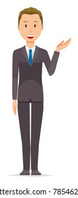 A young businessman is informed