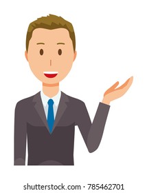 A young businessman is informed