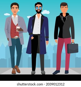 Young businessman male peoples office adult illustrations suit