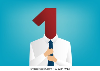 Young businessman number 1 Holding a necktie