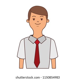 Young businessman profile