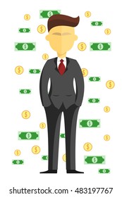 Young businessman standing