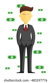 Young businessman standing