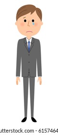 Young businessman,Cry
